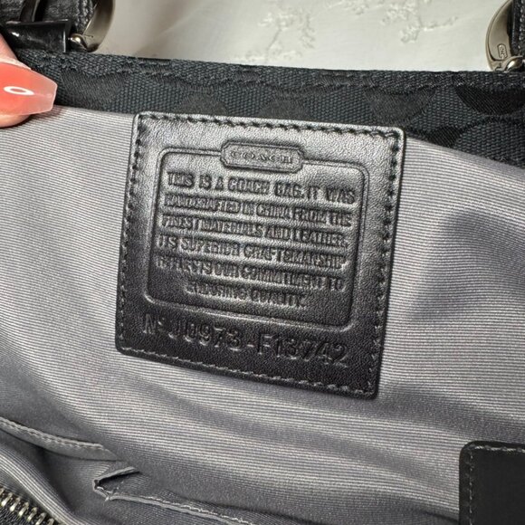 Coach Black Soho Pleated Shoulder Bag - Picture 6 of 8